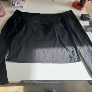 Klassy network long sleeve off the shoulder top luxe